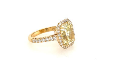 Fancy Yellow Engagement Ring