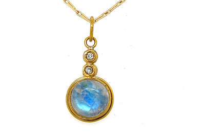 Moonbeam Diamond Pendant