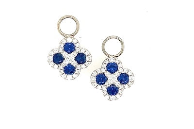 Sarah Sapphire Charm Earrings