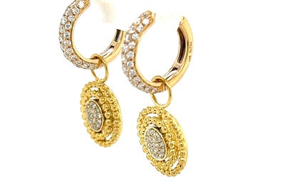 Textured Charm Earrings