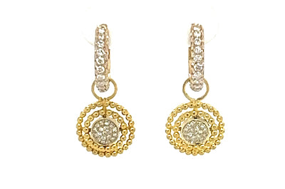 Textured Charm Earrings