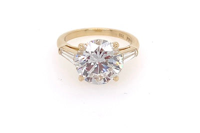 Four Carat Round Brilliant Engagement Ring
