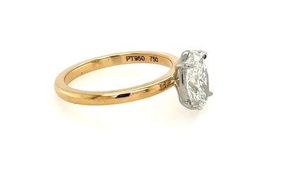 1.51 Carat Oval Diamond Ring