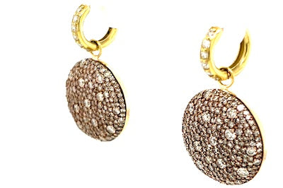 Cognac Galaxy Charm Earrings