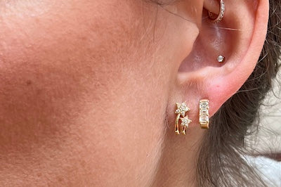 Double Star Earrings