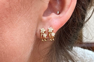 Double Star Earrings