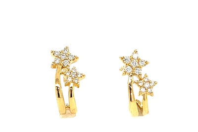 Double Star Earrings
