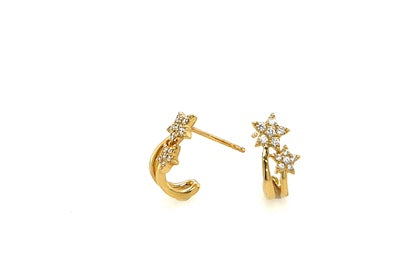 Double Star Earrings