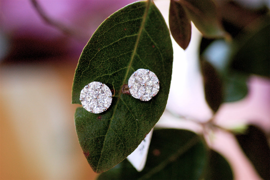 Cluster Diamond Stud