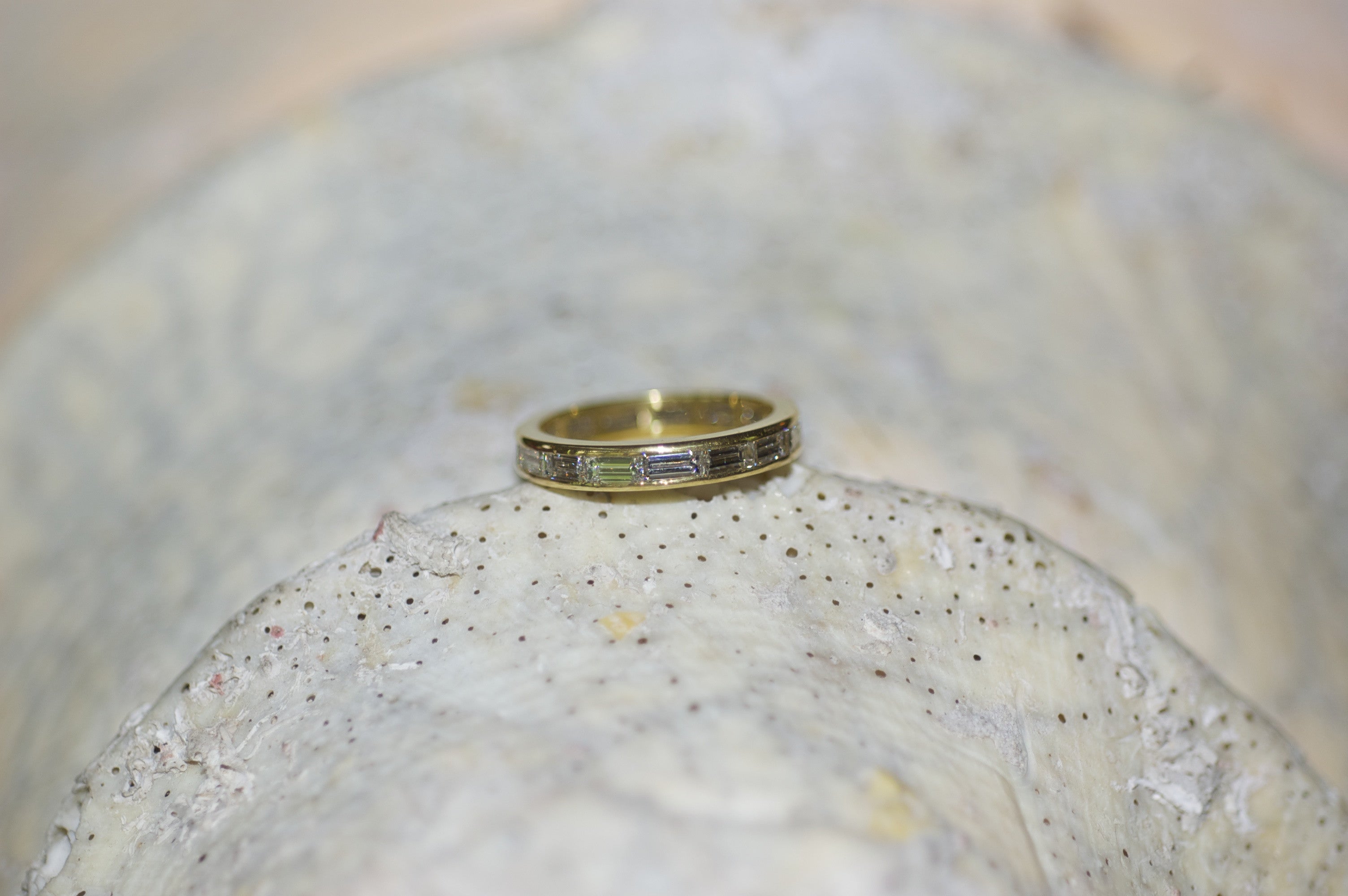 Diamond Baguette Wedding Band