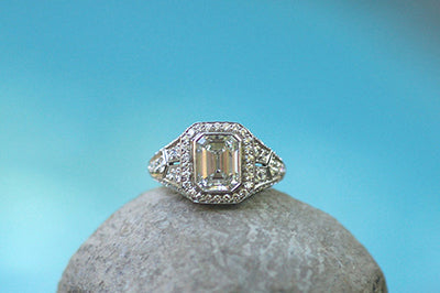 Emerald Cut Diamond Ring