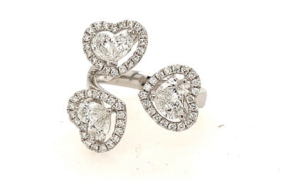 Triple Heart Ring
