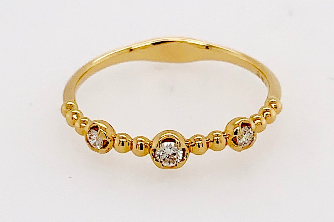 Bezel Set Diamond Ring