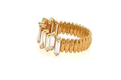 Stacked Baguette Diamond Ring