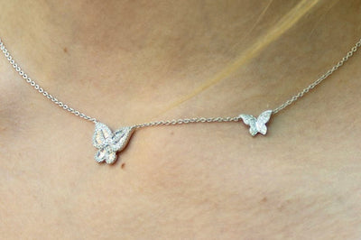 Double Butterfly Necklace