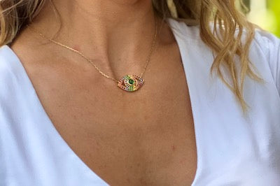 Rainbow Eye Necklace