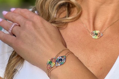 Rainbow Eye Bracelet