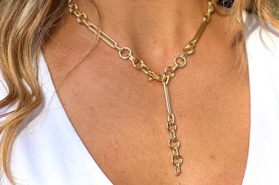 18kt Mixed Link Medium Size Chain