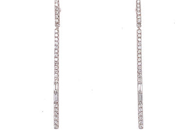 Sleek Diamond Earrings