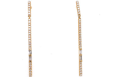 Sleek Diamond Earrings