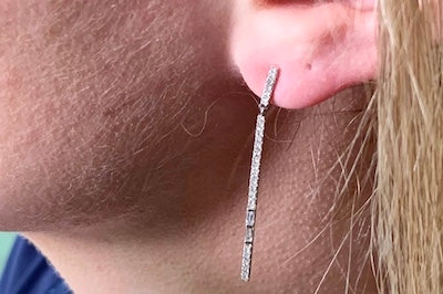 Sleek Diamond Earrings