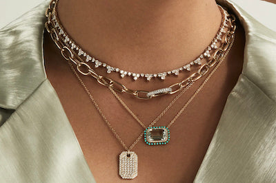 Blue Topaz & Turquoise Positano Necklace