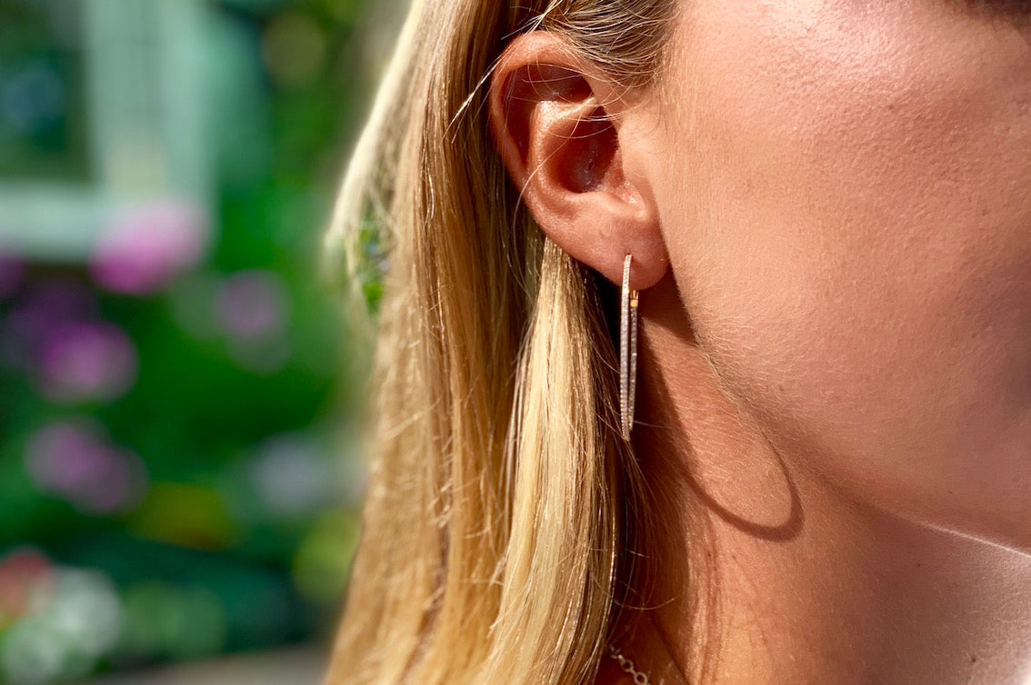 Micro Pave Hoops