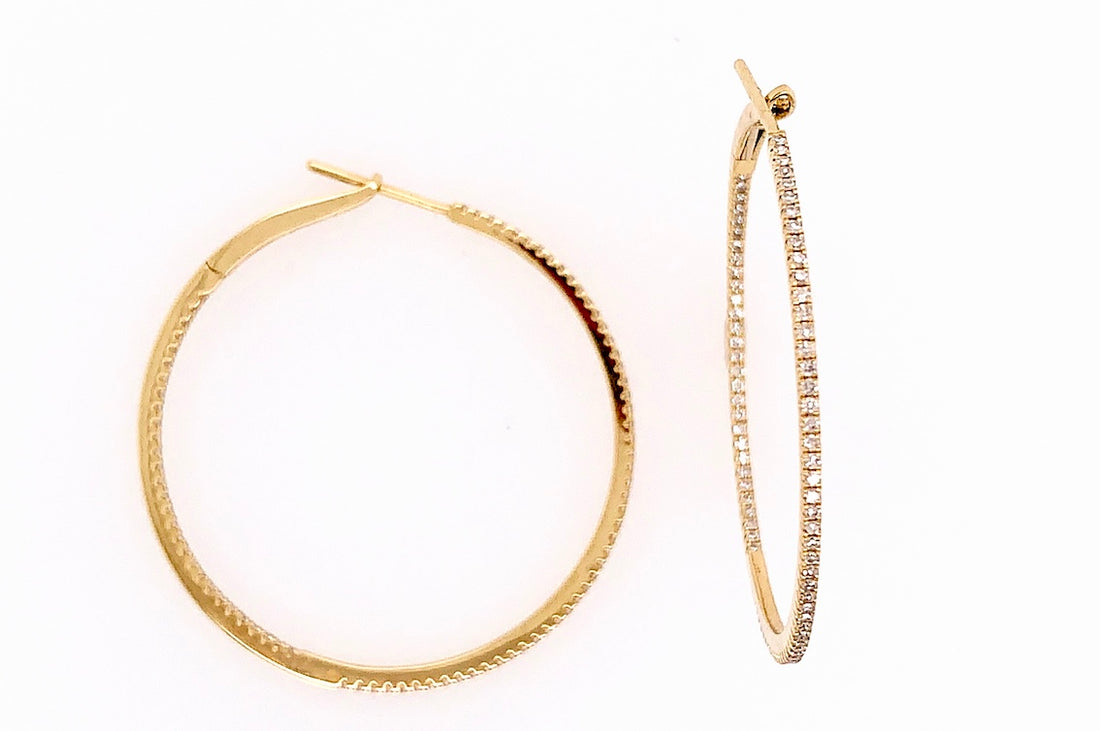 Micro Pave Hoops