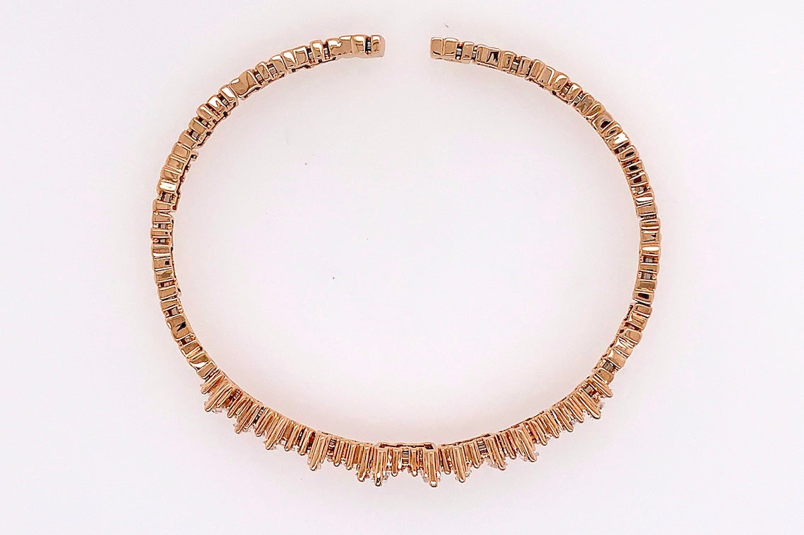 Scattered Baguette Diamond Bracelet