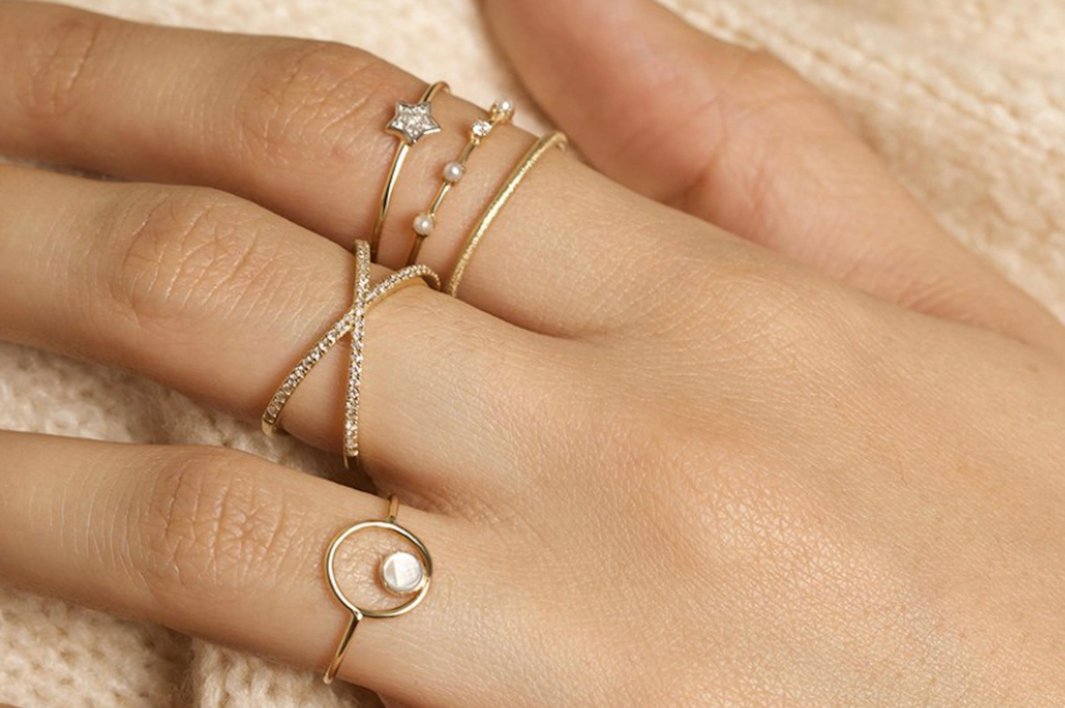 Diamond X Ring