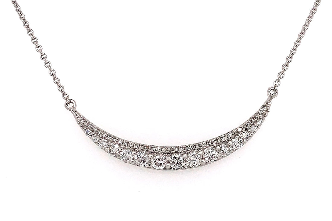 Diamond Crescent Necklace