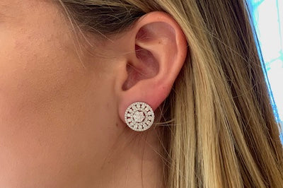 Fabulous Diamond Cluster Earrings