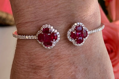 Sapphire Clover Bracelet