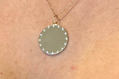 Large Diamond Monogram Disc