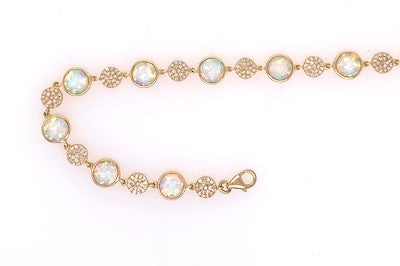 Opal and Diamond Bracelet