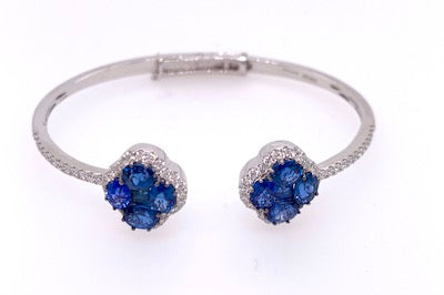 Sapphire Clover Bracelet