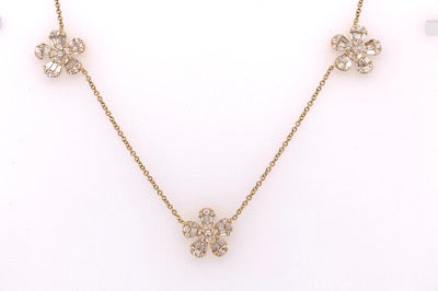 Diamond Daisy Necklace
