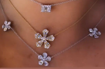 Diamond Daisy Necklace