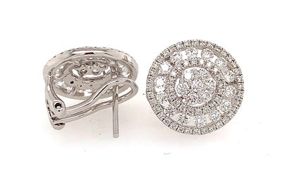 Fabulous Diamond Cluster Earrings