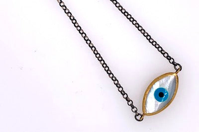 Mother of Pearl Evil Eye Bracelet
