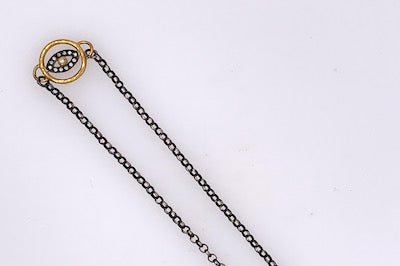 Gold and Diamond Evil Eye Bracelet