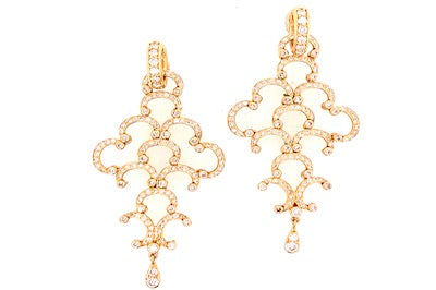 Diamond Chandelier Charm Earrings