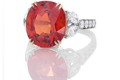 One of a Kind Mandarin Garnet Ring