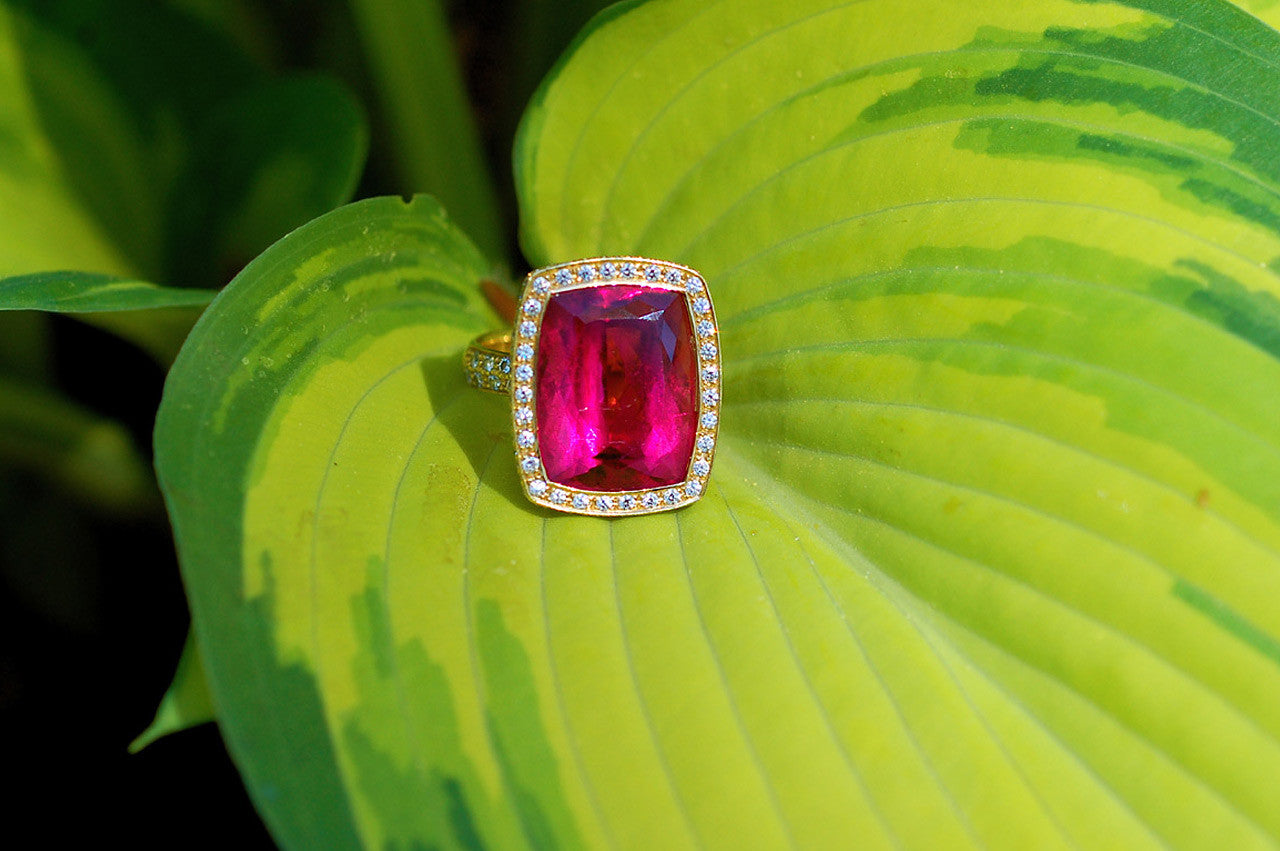 Rubellite on sale tourmaline ring