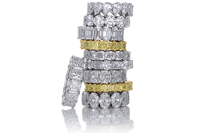 Selection of Diamond Eternity Bands