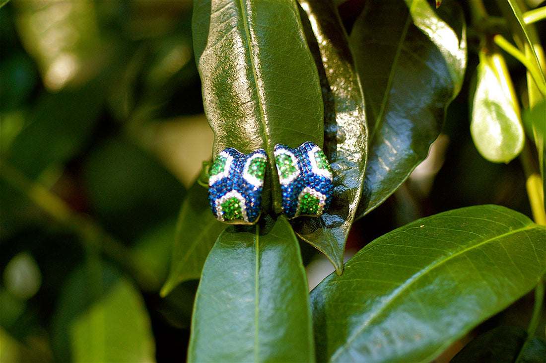 Bold Blue & Green Huggies