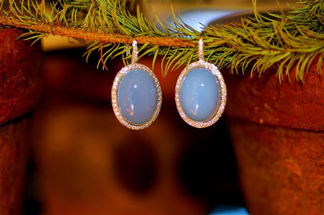 Chalcedony Earrings