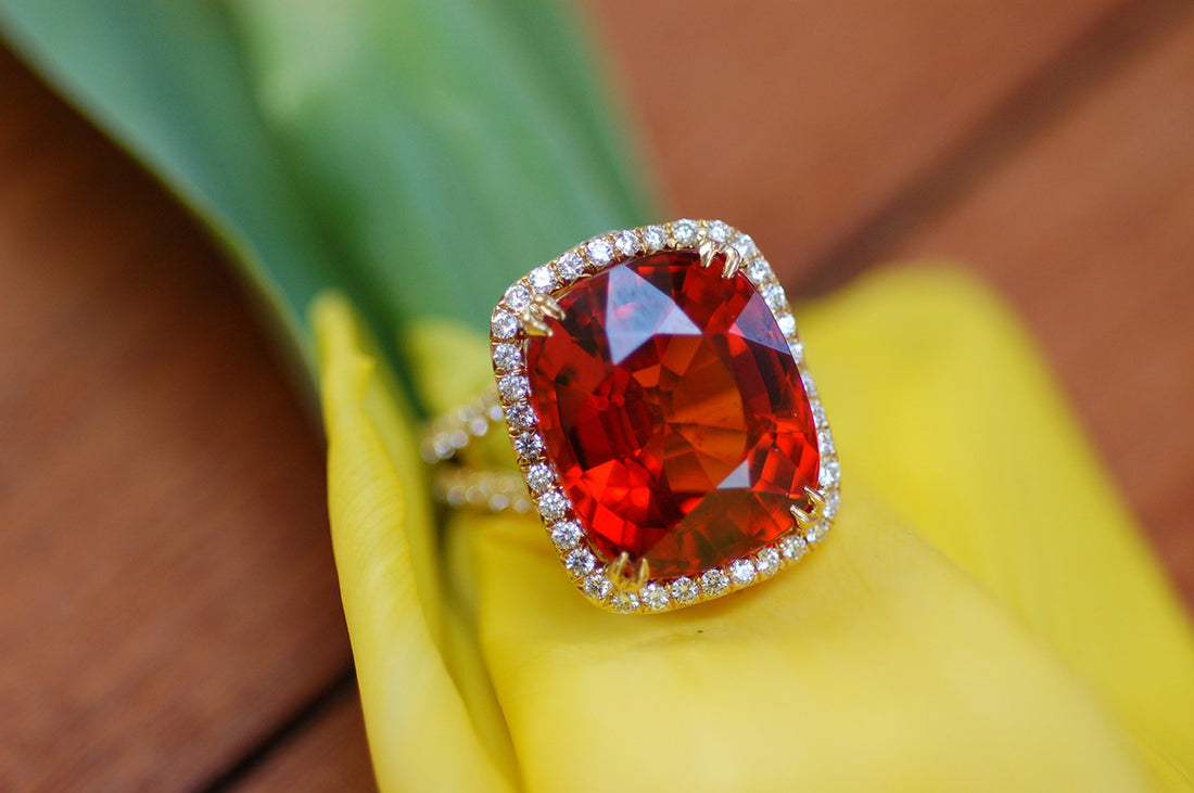 Mandarin Garnet Ring