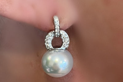 South Sea Pearl Kona Earrings