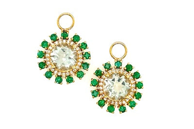 Philly Emerald Charm Earrings